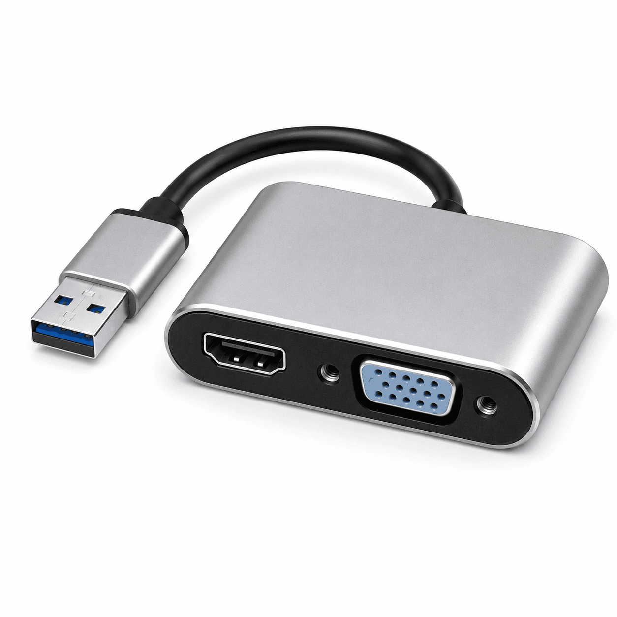 USB to HDMI + VGA Converter